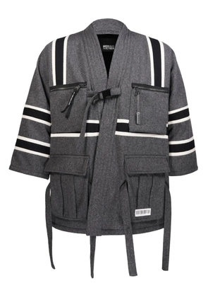 Mostly Heard Rarely Seen cargo wool jacket - Grey