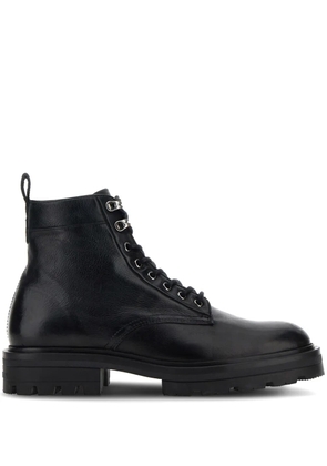 Hogan H673 leather boots - Black