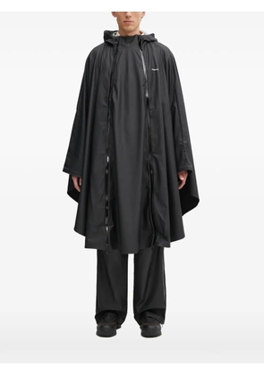 Rains x Umbro zip-up hooded cape - Black