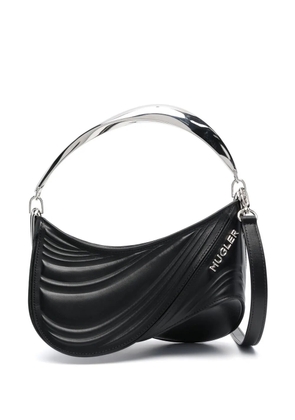 Mugler small Spiral Curve 01 embossed tote bag - Black