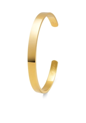 Nialaya Jewelry logo-engraved bracelet - Gold