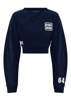 DSQUARED2 embroidered-motif sweatshirt - Blue