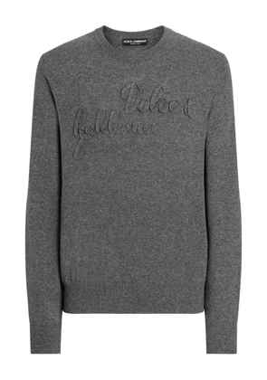 Dolce & Gabbana logo-detail sweater - Grey