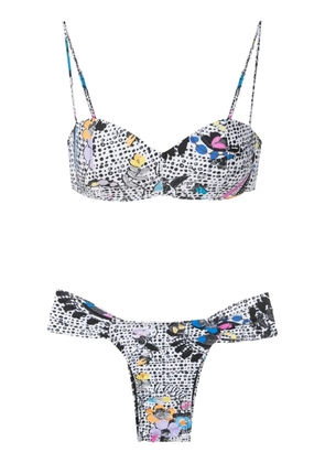 Amir Slama graphic-print bikini set - Multicolour