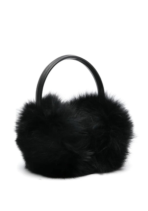 Yves Salomon faux-fur ear muffs - Black