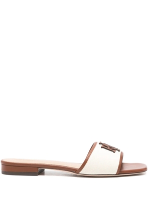 Lauren Ralph Lauren monogram-detail sandals - Neutrals