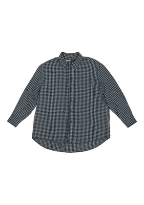 Bimba y Lola grid-check cotton shirt - Blue