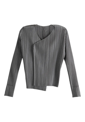 Pleats Please Issey Miyake pleated jacket - Grey