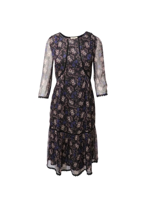 Ba&Sh ora printed midi dress - Black