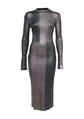 Christopher Kane ribbed midi dress - Grey
