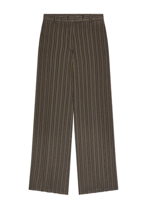 DRIES VAN NOTEN striped trousers - Brown