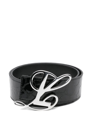 LUAR logo-buckle leather belt - Black