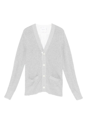 sacai panelled cardigan - Grey