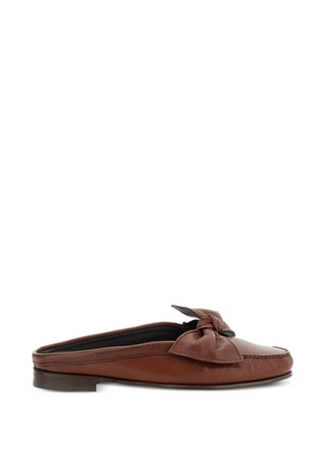 Hereu bow-detail loafer mules - Brown
