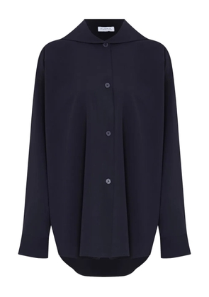 Gloria Coelho wide-collar shirt - Blue