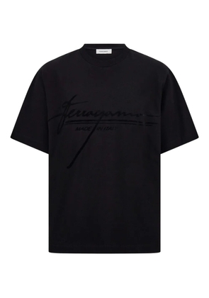 Ferragamo logo-print T-shirt - Black