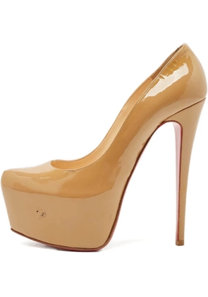 Christian Louboutin Pre-Owned Daffodile platform leather pumps - Neutrals