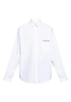 Balenciaga logo-embroidered shirt - White