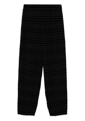 Giorgio Armani Pre-Owned 1990s velvet trousers - Black