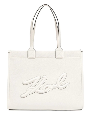 Karl Lagerfeld large Skuare tote bag - White
