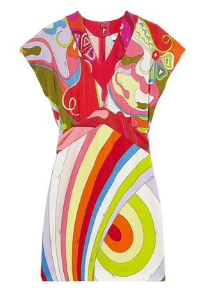 PUCCI iride-print dress - Red