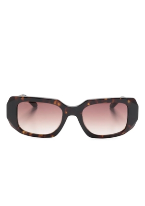 Aspinal Of London Kiran rectangle-frame sunglasses - Brown