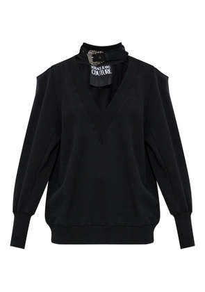 Versace Jeans Couture buckle-embellished sweatshirt - Black