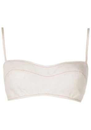 Lenny Niemeyer contrast-stitching sleeveless top - Neutrals