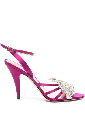 Valentino Garavani 80mm rhinestone-embellished sandals - Purple