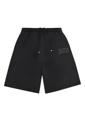 BROKEN PLANET logo-print shorts - Black