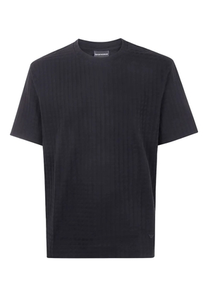 Emporio Armani textured T-shirt - Black