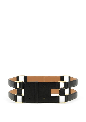 Elisabetta Franchi double band belt - Black