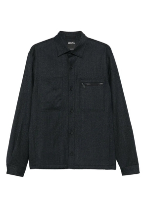 Zegna buttoned pocket shirt - Grey