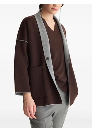 BIANCALANCIA pocket trim jacket - Brown