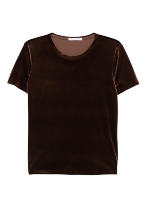 Cenere GB velvet t-shirt - Brown
