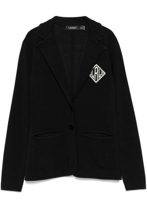 Lauren Ralph Lauren logo-embroidered blazer - Black