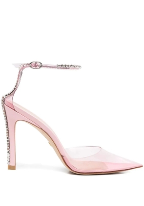 Stuart Weitzman crystal-embellished pointed pumps - Pink
