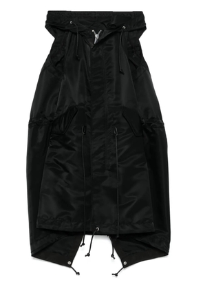 sacai hooded dress - Black