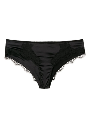 Dolce & Gabbana lace-detail satin briefs - Black