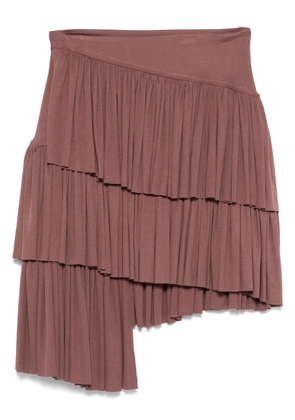 PNK pleated asymmetric skirt - Pink
