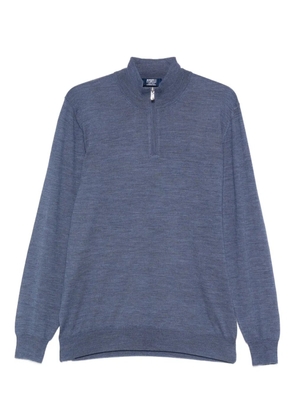 Fedeli half-zip top - Blue