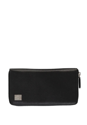 Versace leather long wallet - Black