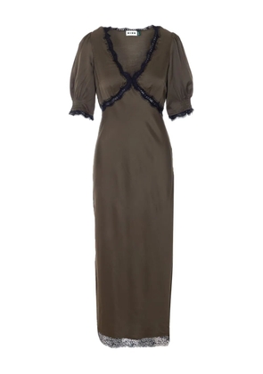 Rixo Annina lace V-neck midi dress - Green