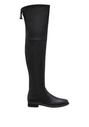 Stuart Weitzman 40mm Lowland almond-toe over-the-knee boots - Black