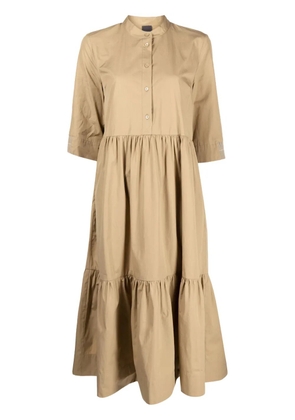 Lorena Antoniazzi midi cotton shirt dress - Brown
