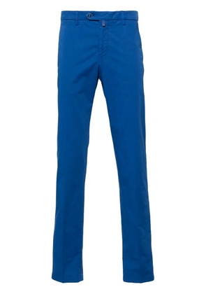 Kiton mid-rise chinos - Blue