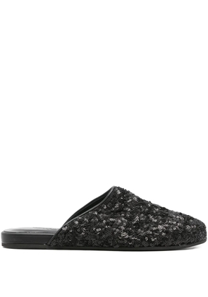 Ancient Greek Sandals The Slipper sequined mules - Black