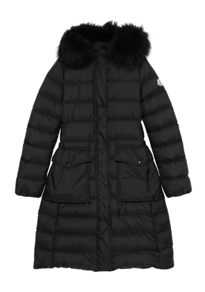 Moncler Khloesse trimmed quilted coat - Black