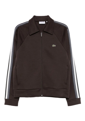 Lacoste stripe zip shirt - Brown