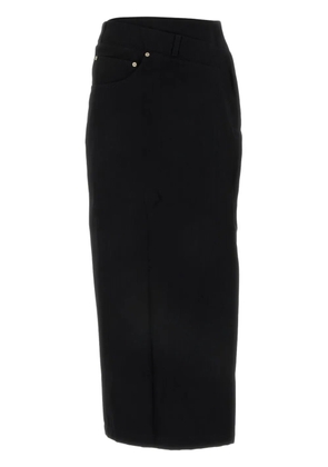 LOEWE deconstructed-design midi skirt - Black